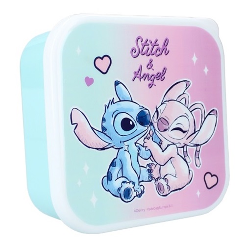 Snack boxes for Kids Let's Eat Stich and Angel