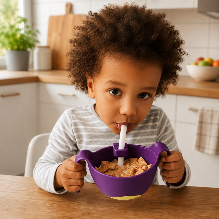 Kids Bowl and Straw XL - B.box Passion Splash