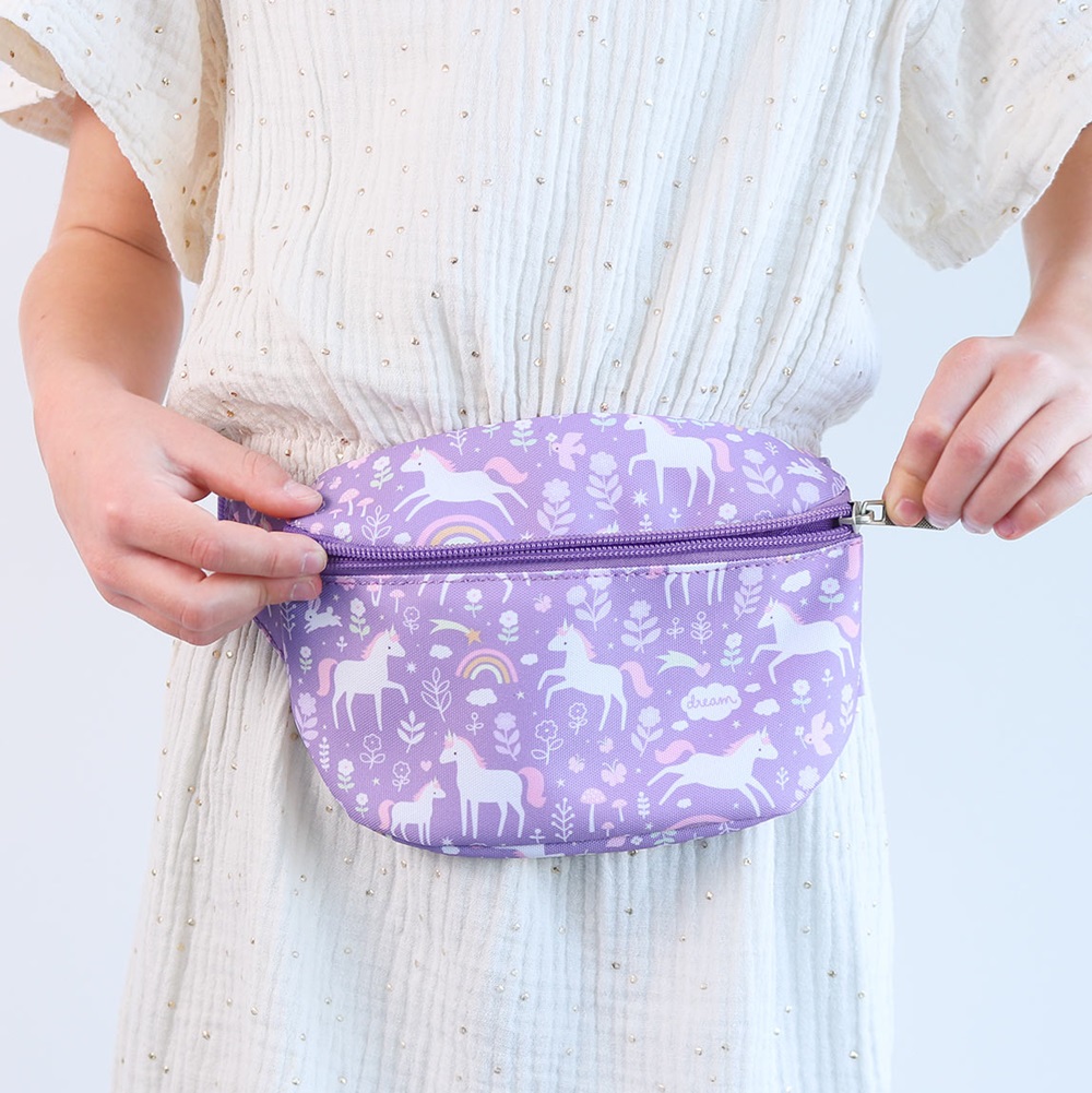 Children's fanny pack A Little Lovely Company Unicorn Dreams