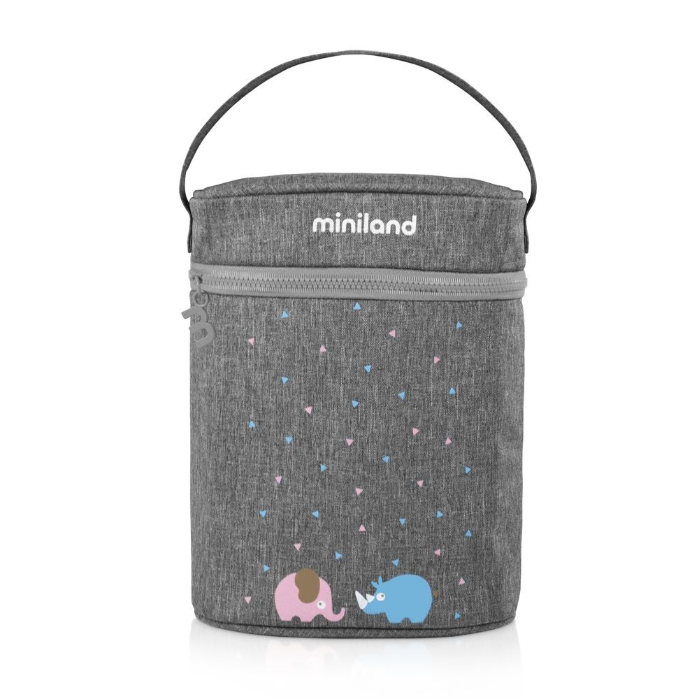 Thermo bag for baby food Miniland Double Grey