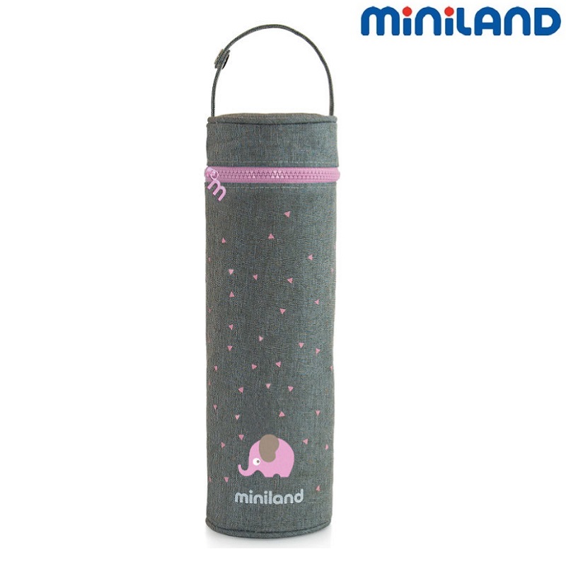 Thermobag for baby bottles Miniland Thermibag Pink Elephant
