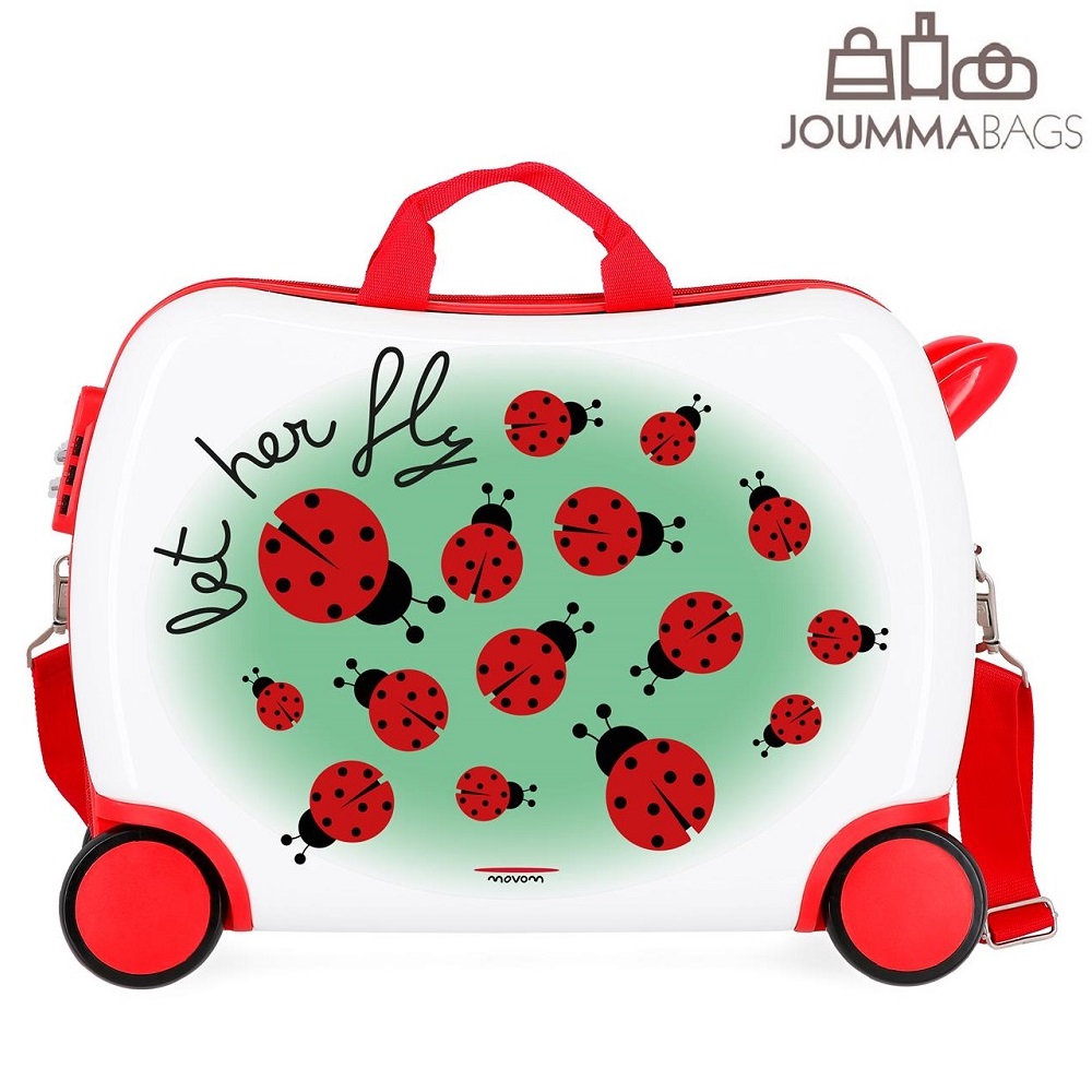 Ride-on suitcase for children Movom Ladybug