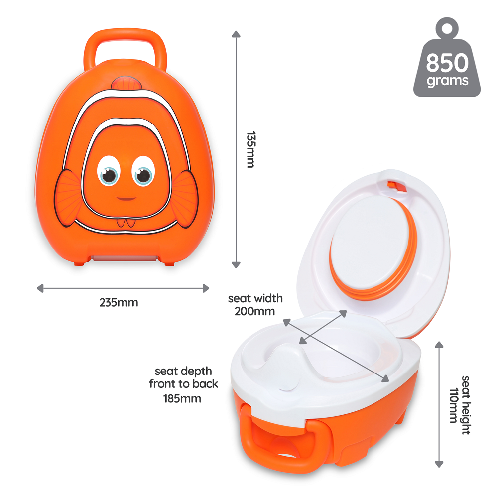 Travel potty My Carry Potty Pink Clownfish