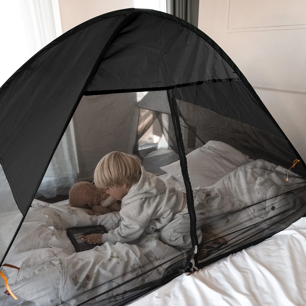 Insect and mosquito net for beds Deryan Bedtent Grey