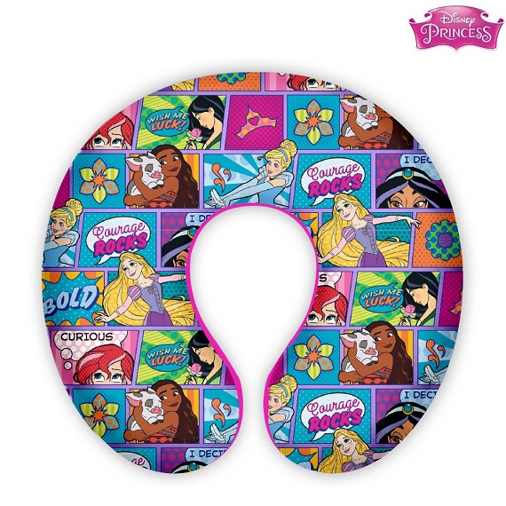 Travel neck pillow for kids Seven Disney Princesses