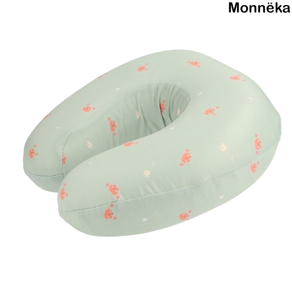 Travel Neck Pillow for Kids - Monnëka Crabs Sage