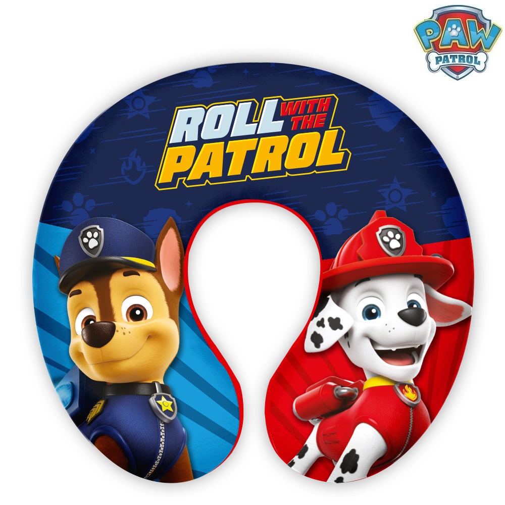 Children's travel neck pillow Paw Patrol Roll with the Patrol