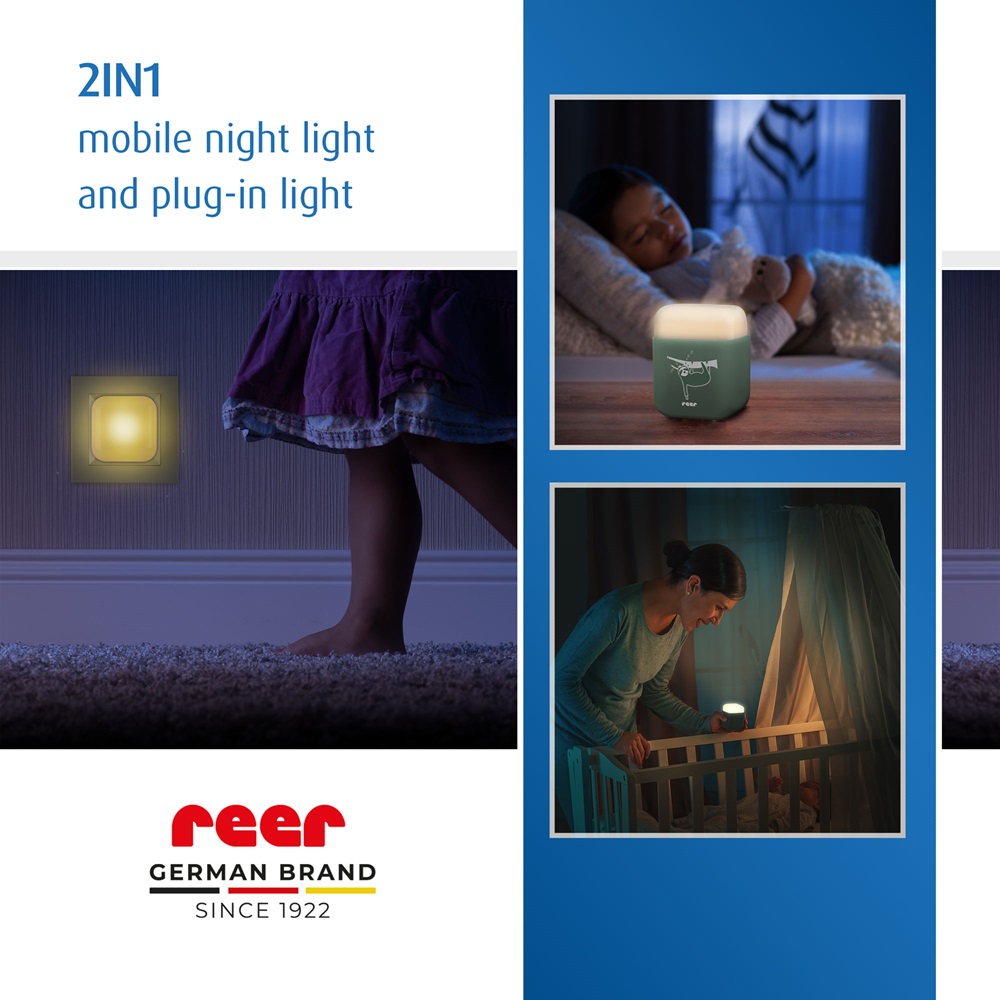 Night Light for Children - Reer Green Cube