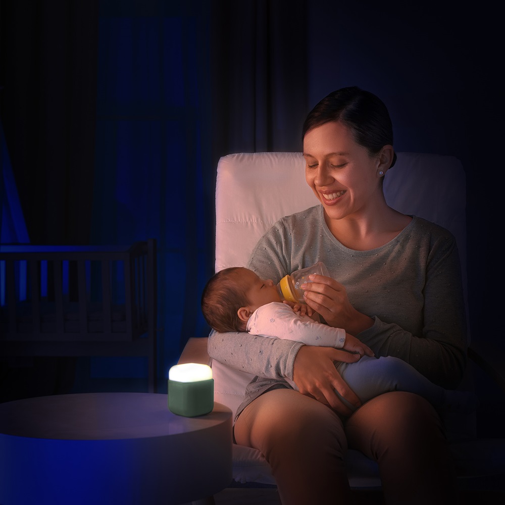 Night Light for Children - Reer Green Cube