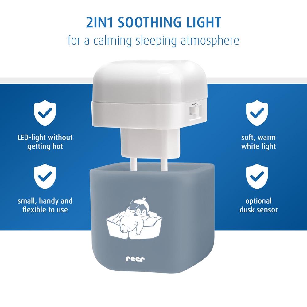 Night Light for Children - Reer Blue Cube