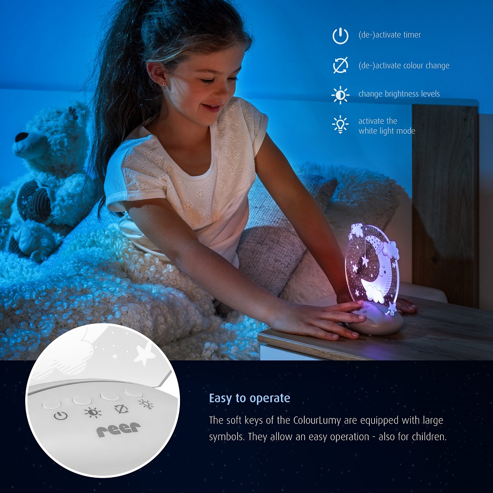 Night light for children Reer ColourLumy Moon