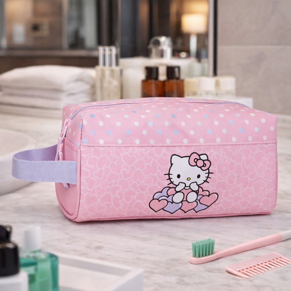 Toiletry bag for kids Hello Kitty Hearts and Dots Toiletry bag for kids Hello Kitty Hearts and Dots