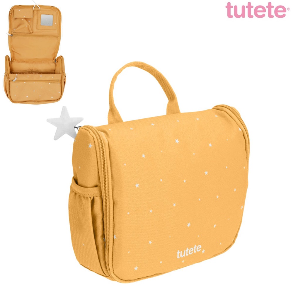 Children's Toiletry Bag - Tutete Stars Mustard