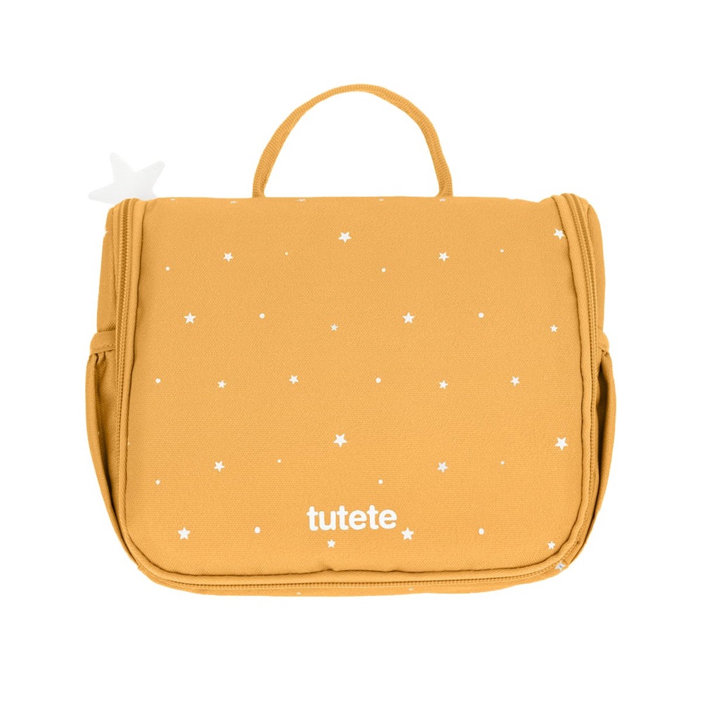 Children's Toiletry Bag - Tutete Stars Mustard
