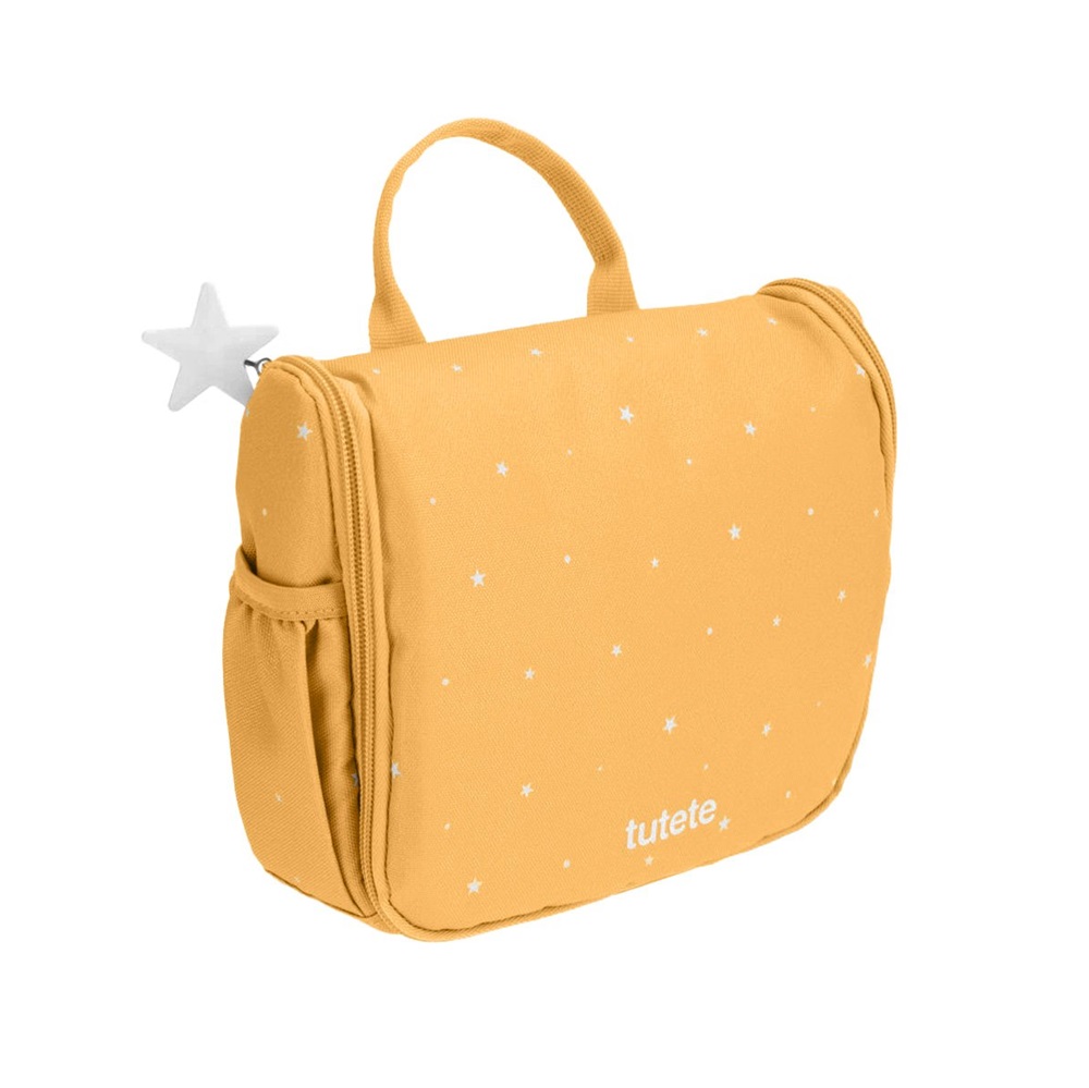 Children's Toiletry Bag - Tutete Stars Mustard