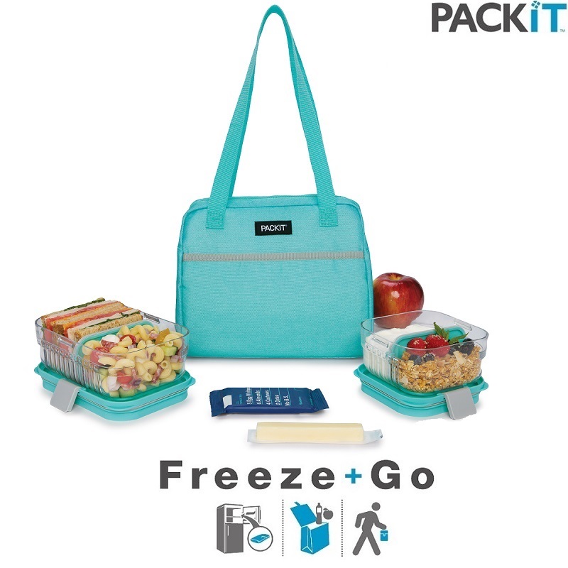 Freezable cooler bag PackIt Hampton Mint