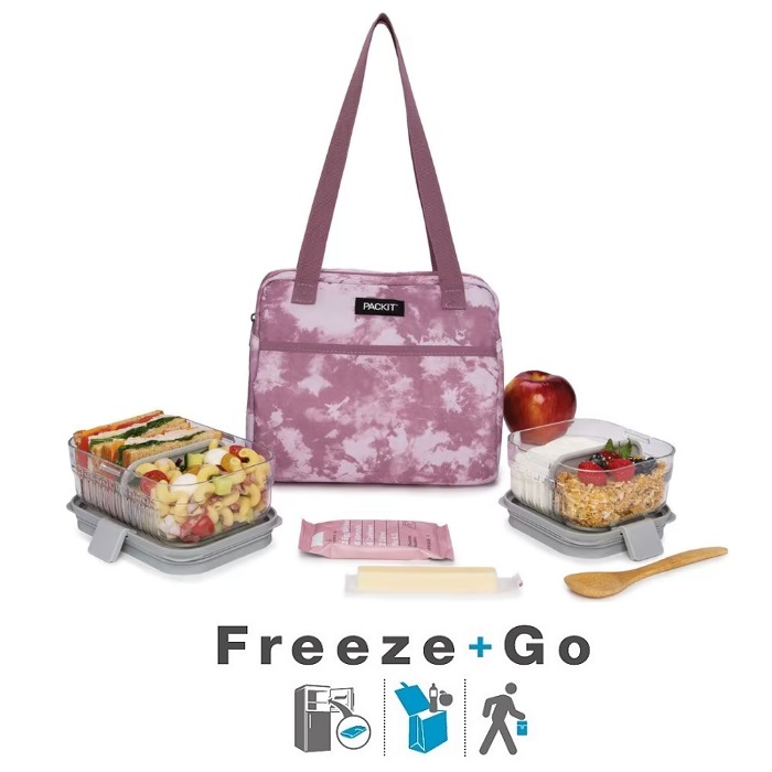 Freezable cooler bag PackIt Hampton Mulberry