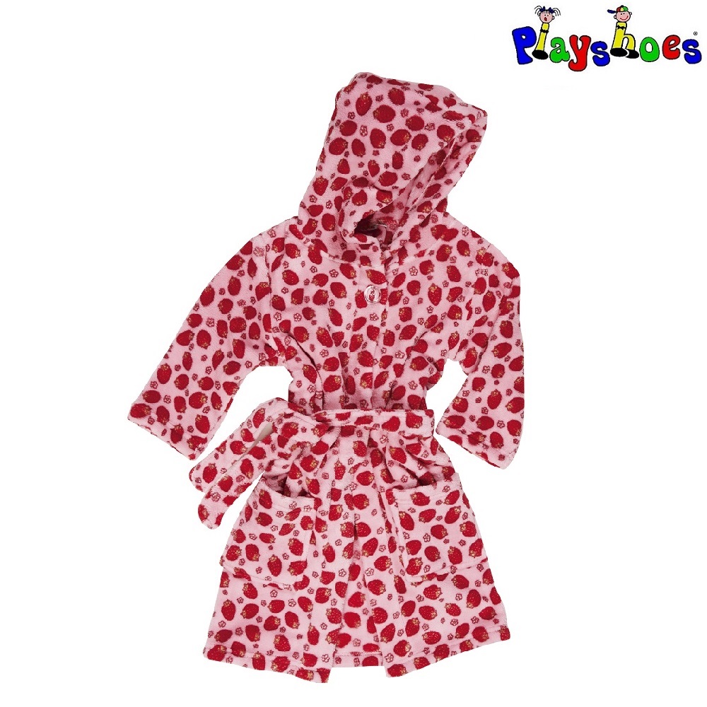 Children's bathrobe Playshoes Strawberries