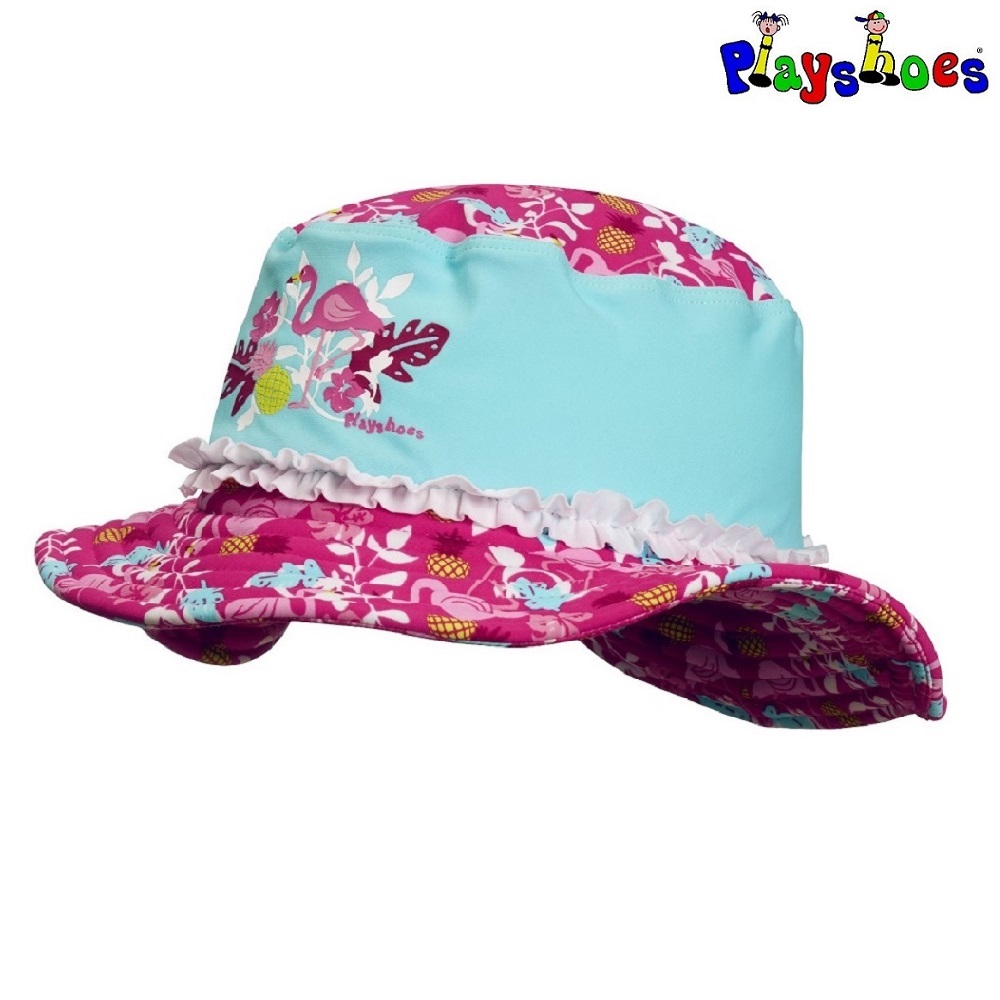 Brim sunhat for children Playshoes Flamingo