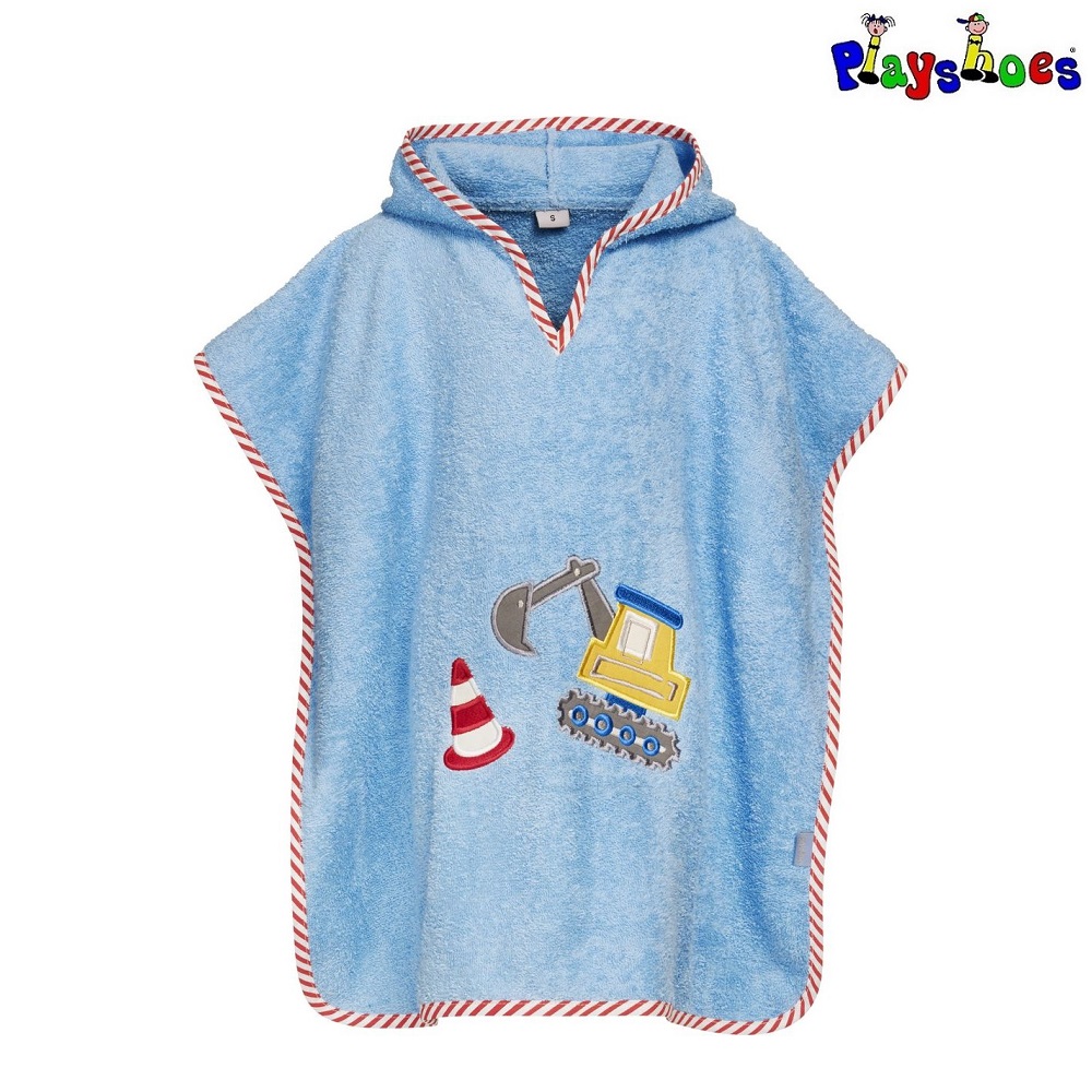 Children's beach poncho Playshoes Excavator