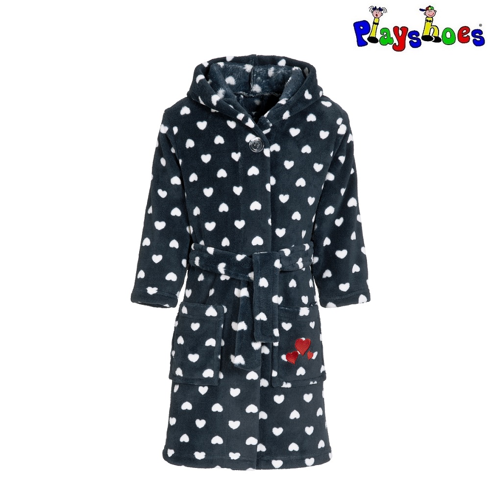 Children's bathrobe Playshoes Hearts