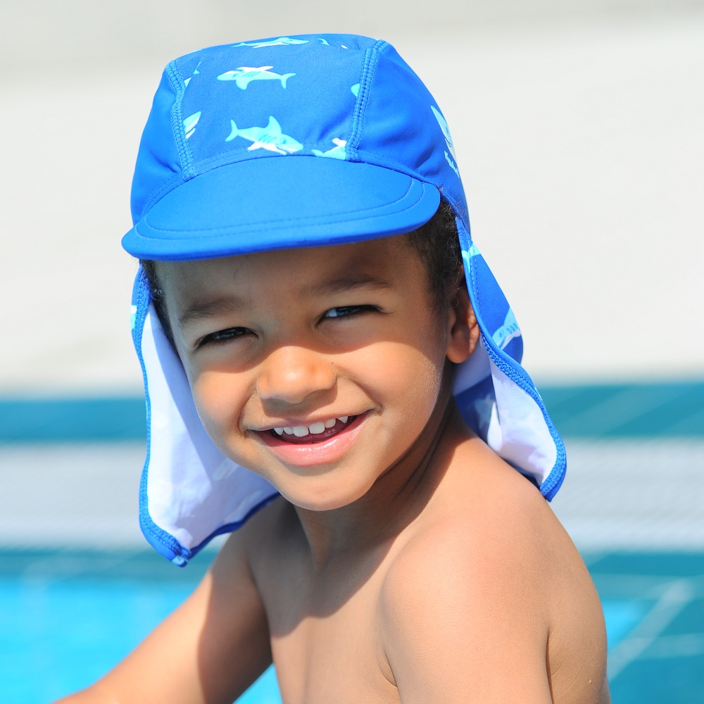 Kids' legionnaire sun cap Playshoes Shark