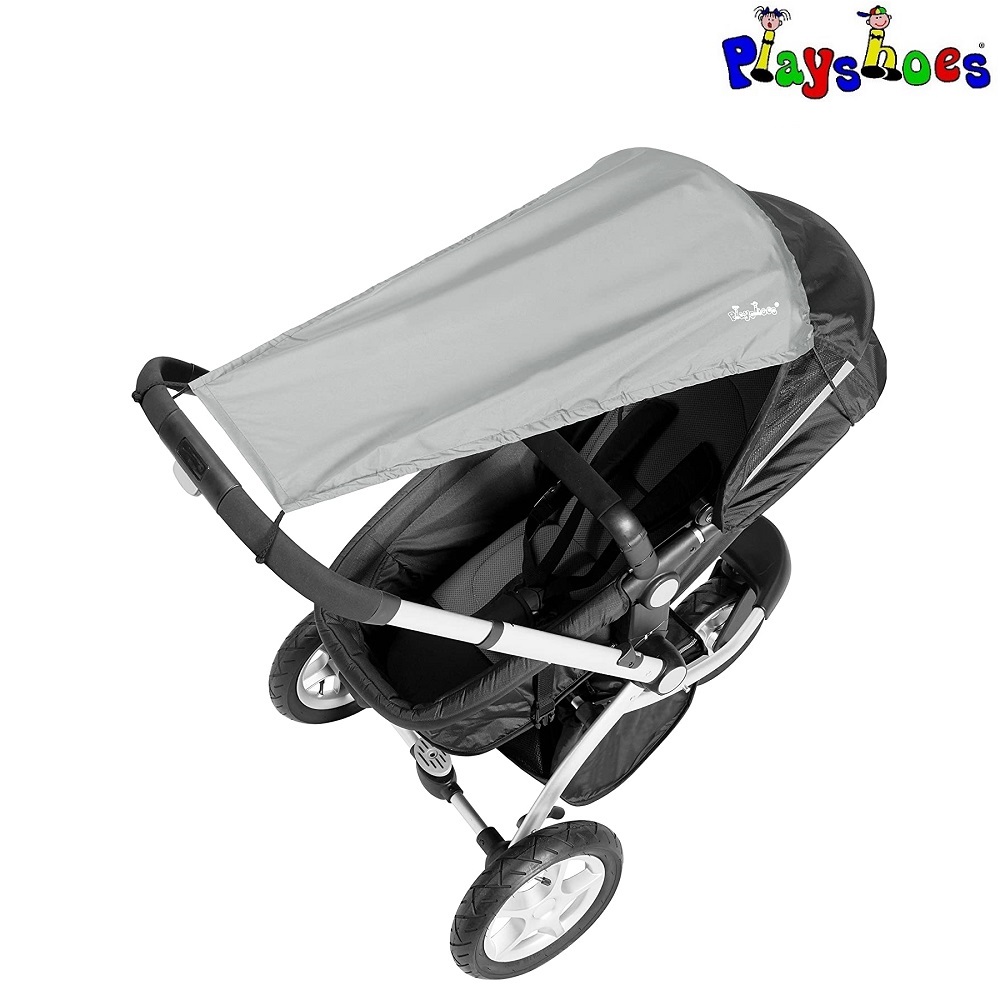 Pram sun cover Playshoes Grey