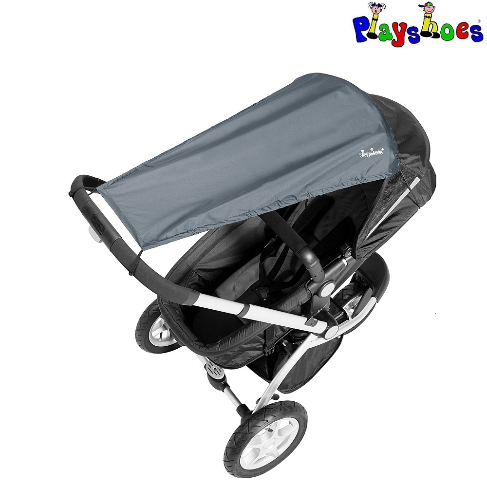 Pram sun cover Playshoes Grey