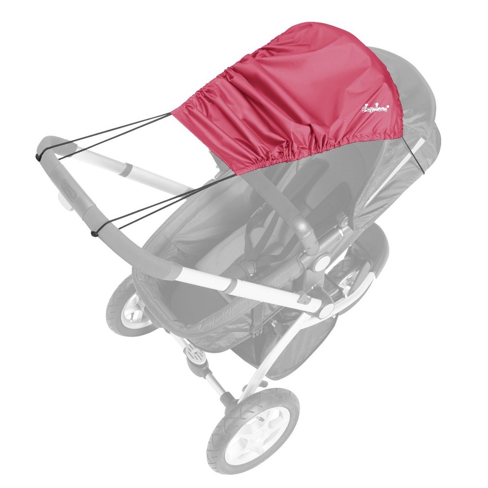 Universal sun shade for prams and strollers Playshoes Red
