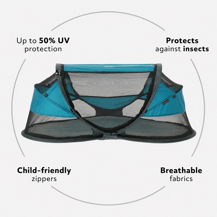 Baby travel cot Deryan Baby Luxe Ocean