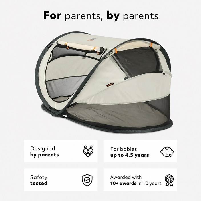 Travel Cot - Deryan Toddler Luxe Cream