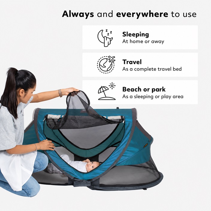 Baby travel cot Deryan Toddler Luxe Ocean