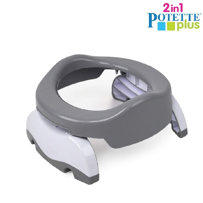 Travel potty and toilet trainer seat Potette Plus Grey