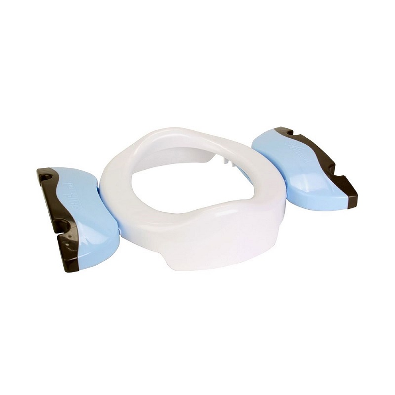 Travel potty and toilet trainer seat Potette Plus Whiet and Light Blue