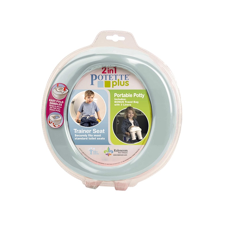 Travel potty and toilet trainer seat Potette Plus Mint