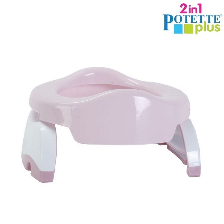 Travel potty and toilet trainer seat Potette Plus Pink