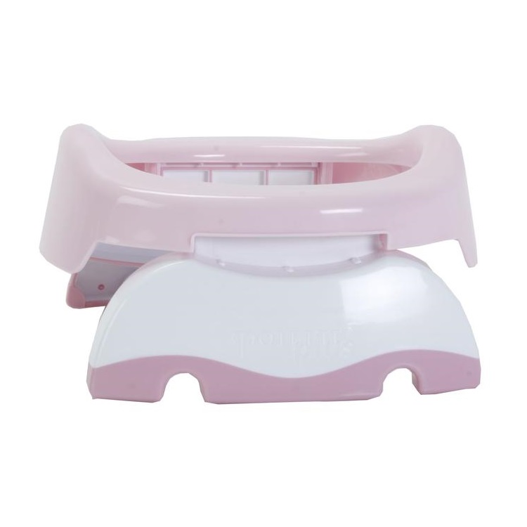 Travel potty and toilet trainer seat Potette Plus Pink