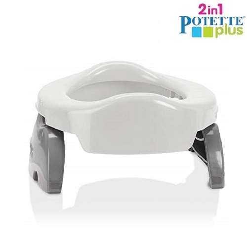 Travel potty and toilet trainer seat Potette Plus White