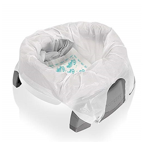 Travel potty and toilet trainer seat Potette Plus White