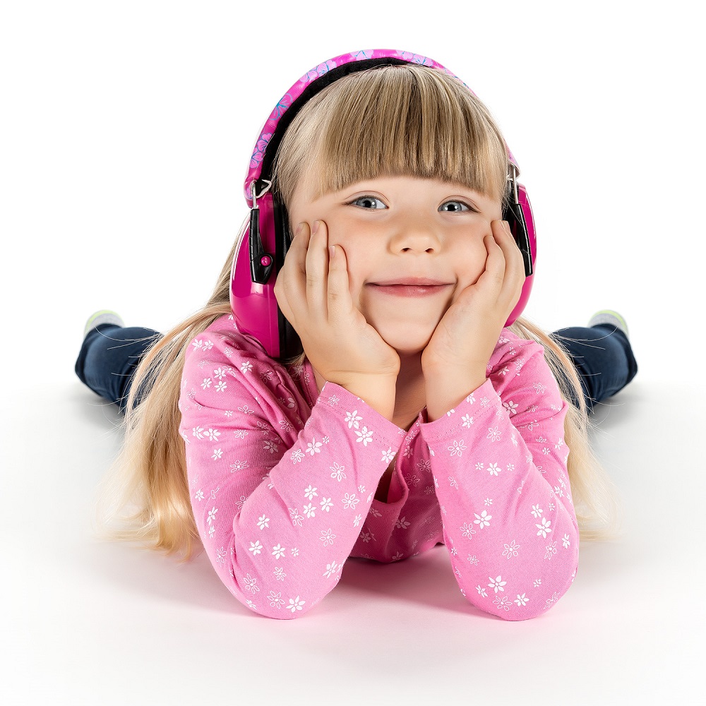 Noise cancelling eamuffs for children Reer SilentGuard Pink