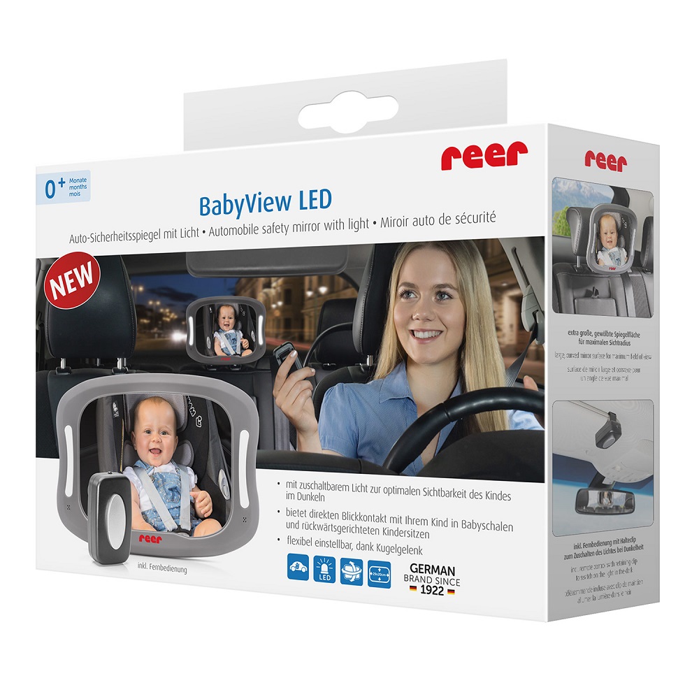 Car baby mirror Reer BabyView LED