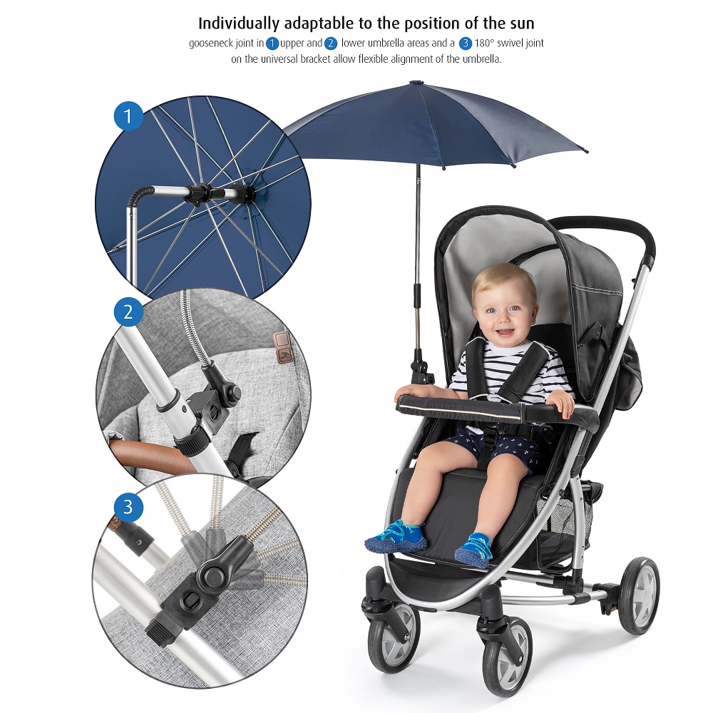 Parasol for prams and strollers Reer ShineSife Blue