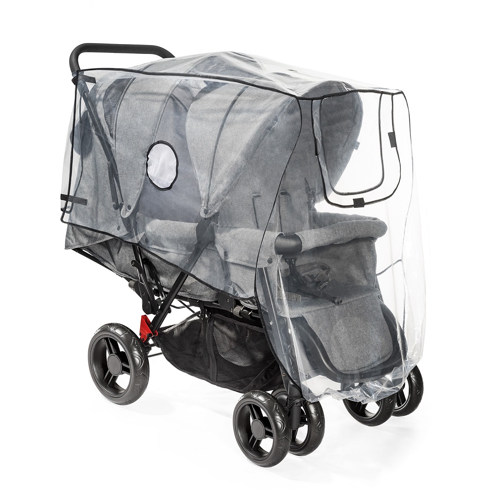 Rain Cover for Sibling Prams Reer RainCover Duo