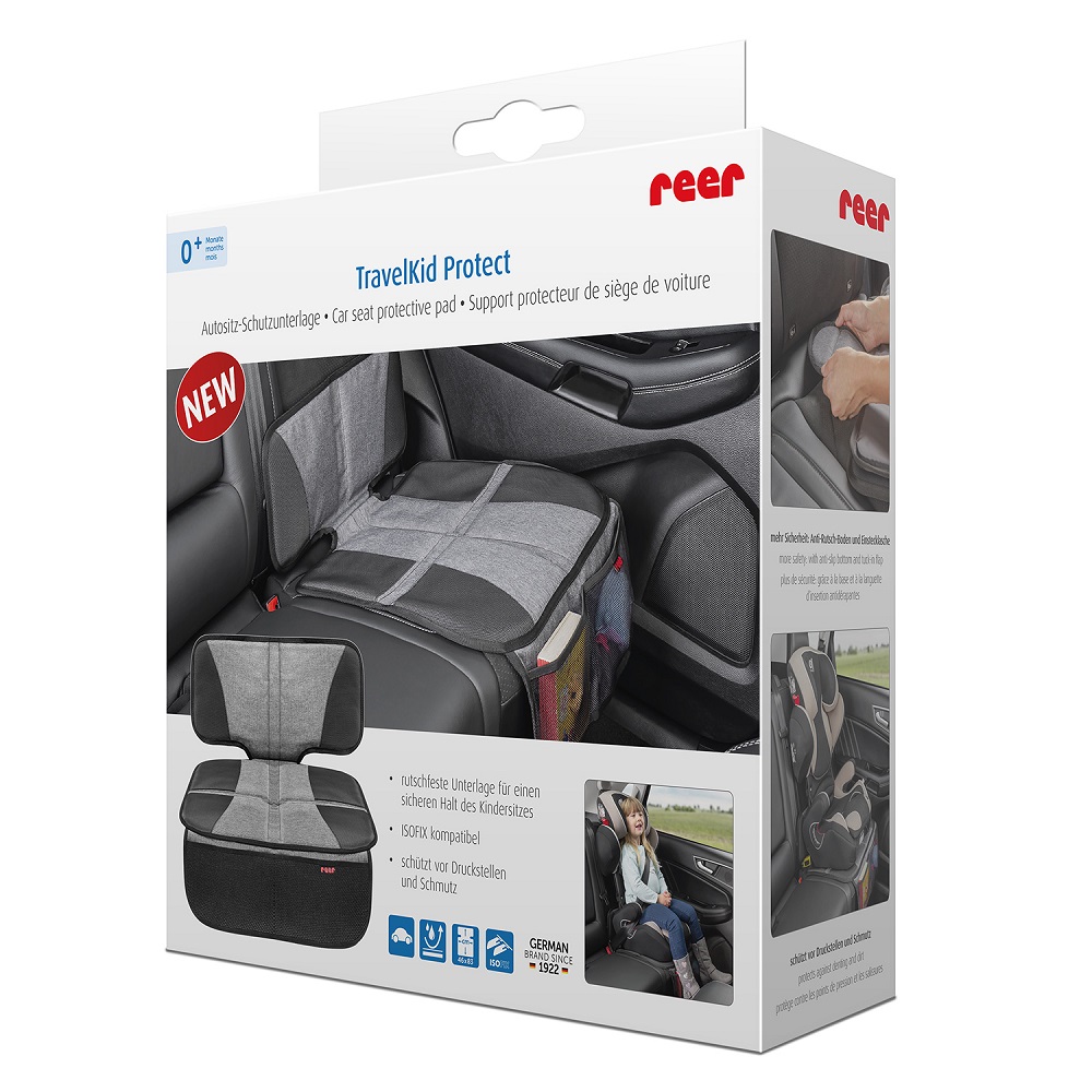 reer Tapis de protection pour siège auto TravelKid Protect - Protection  pratique pour le siège auto
