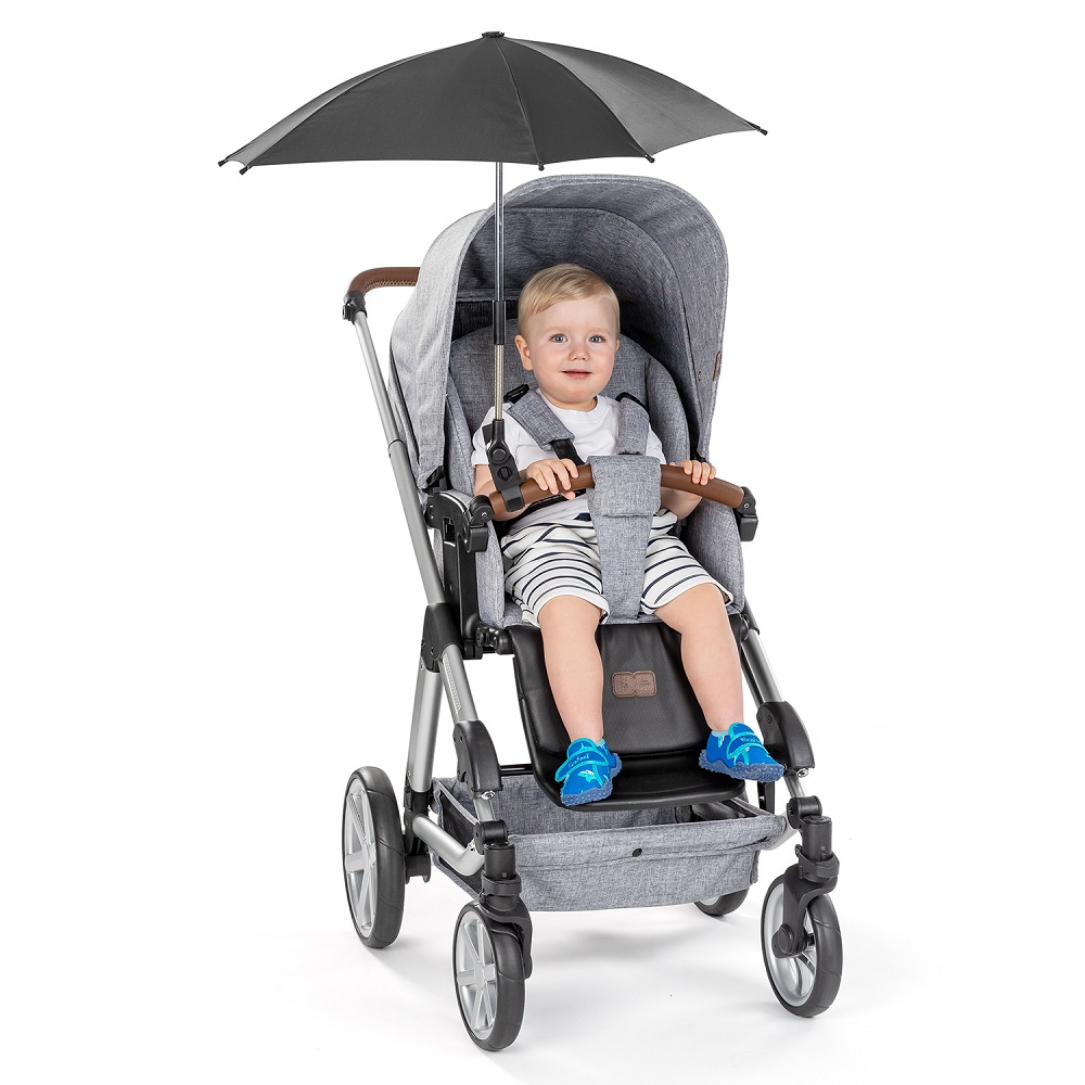 Sun parasol for pram Reer Black