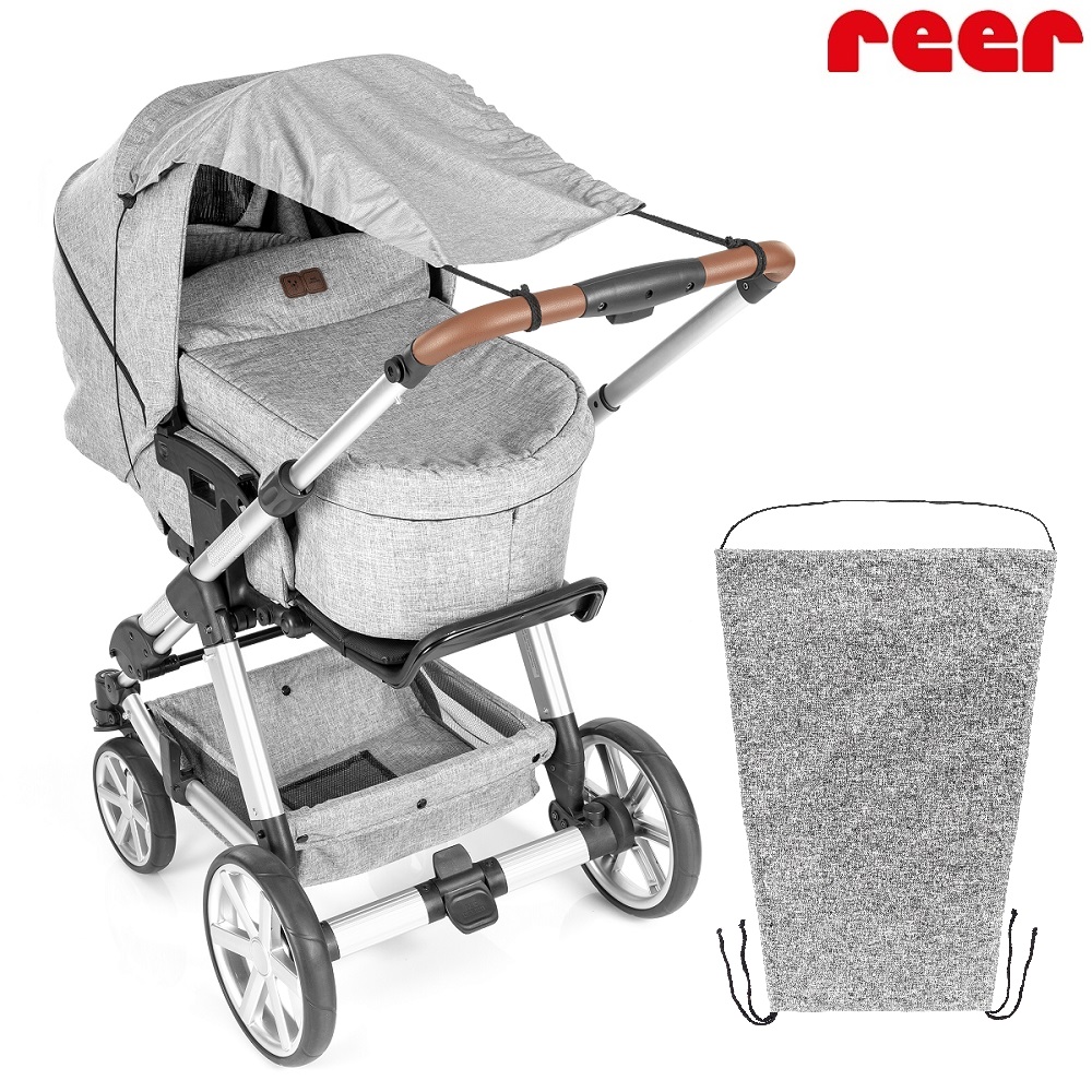 Universal sun shade for prams and stroller Reer ShineSafe Grey