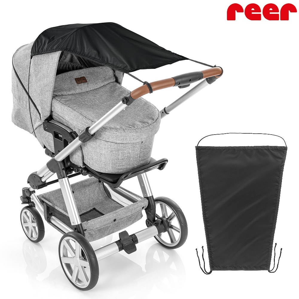 Sunshade for prams and stollers Reer Black