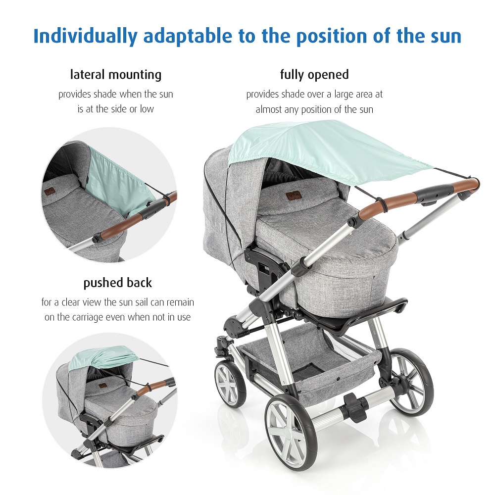 Sunshade for prams and stollers Reer Mint