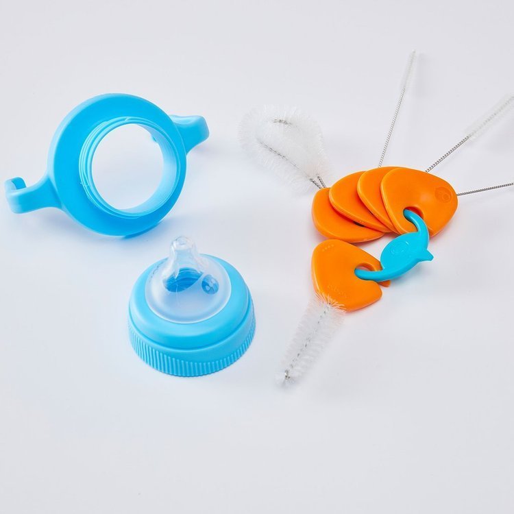 Cleaning brushes for baby bottles B.box Cleaning Brush Set Orange