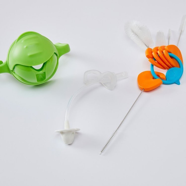 Cleaning brushes for baby bottles B.box Cleaning Brush Set Orange